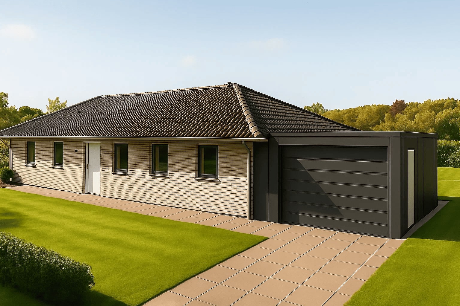 Garage med Ekstra Plads